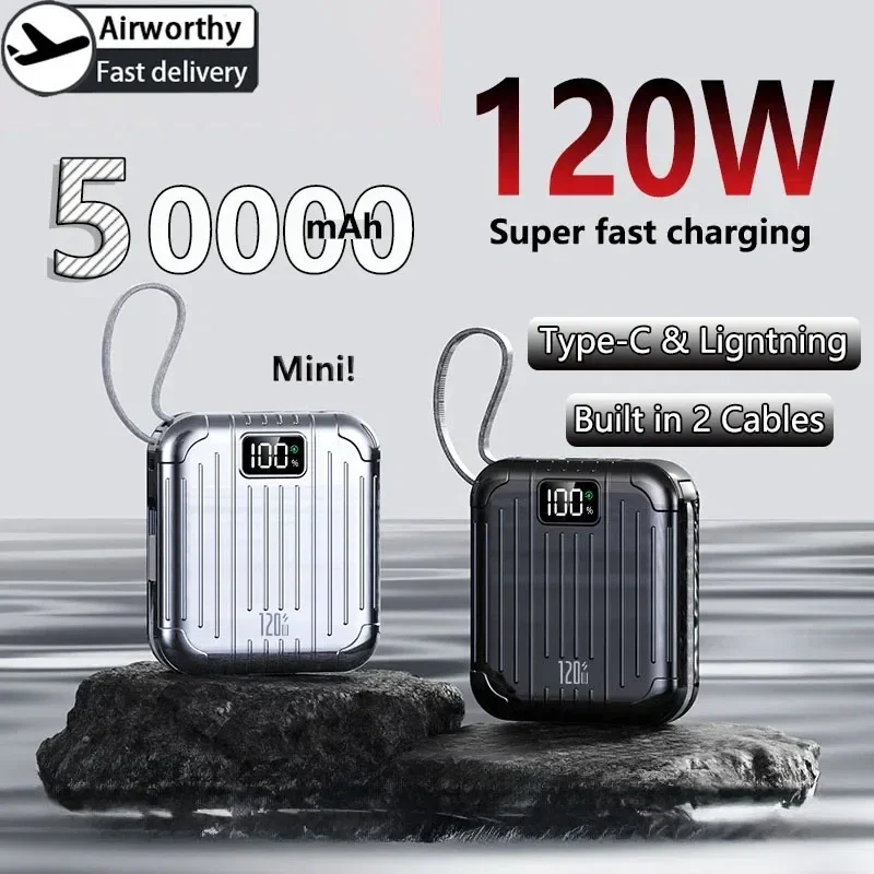 Solar Emergency Charger - 50000mAh Mini Kompakt Kullanışlı PowerBank PD20W