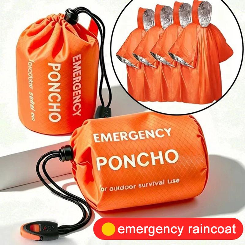 Taşınabilir, Acil Durumlar İçi - Emergency Poncho Rain incelemesi ve fiyatı