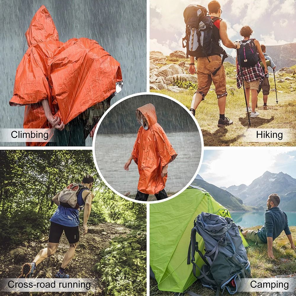 1 Adet Yürüyüş Seyahat Çadırı  - Emergency Poncho Rain incelemesi ve fiyatı