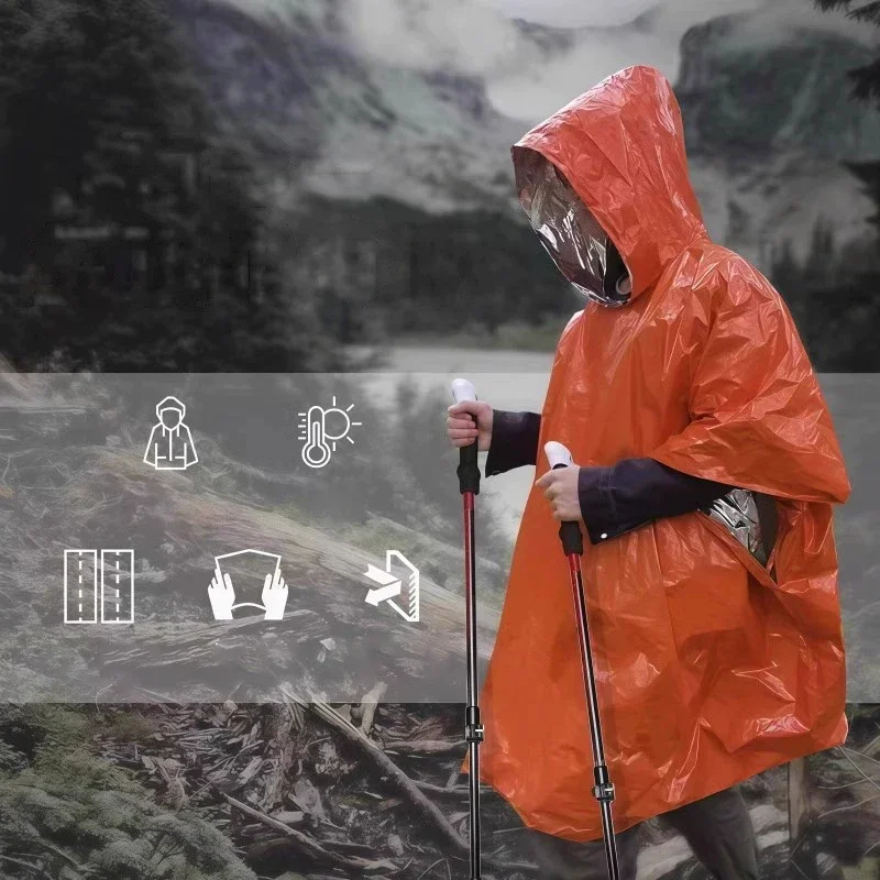 Kapüşonlu, Su Geçirmez ve Sıca - Emergency Poncho Rain incelemesi ve fiyatı
