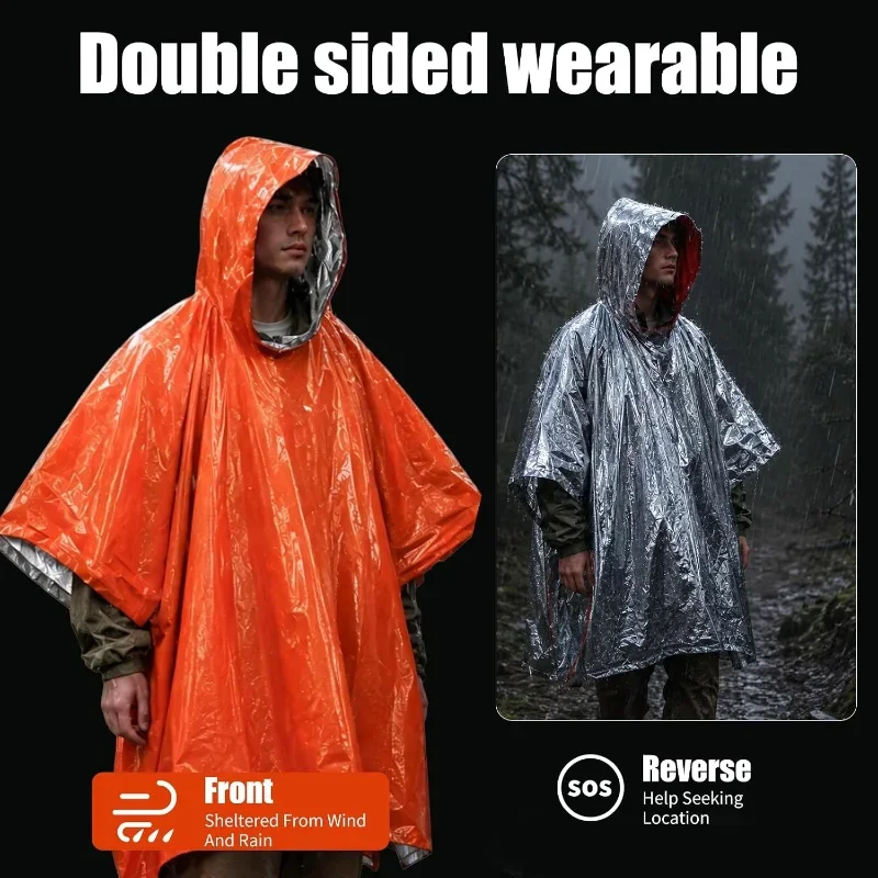 Kapüşonlu, Su Geçirmez ve Sıca - Emergency Poncho Rain incelemesi ve fiyatı
